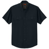 CornerStone Men's Navy Blue Short Sleeve Select Ripstop Shirt