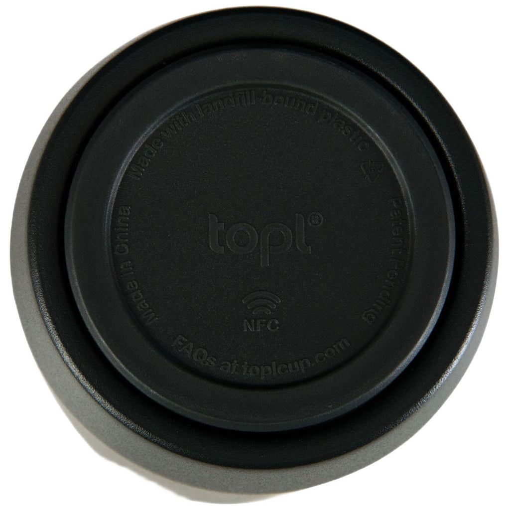 TOPL Black 16 oz. Double Wall, Recycled Stainless Steel 360° Tumbler