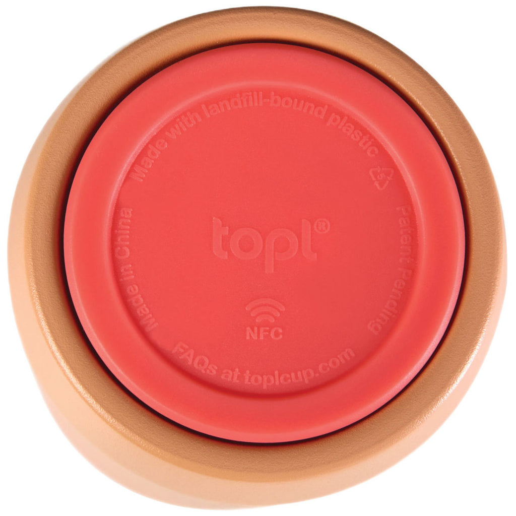 TOPL Orange 16 oz. Double Wall, Recycled Stainless Steel 360° Tumbler