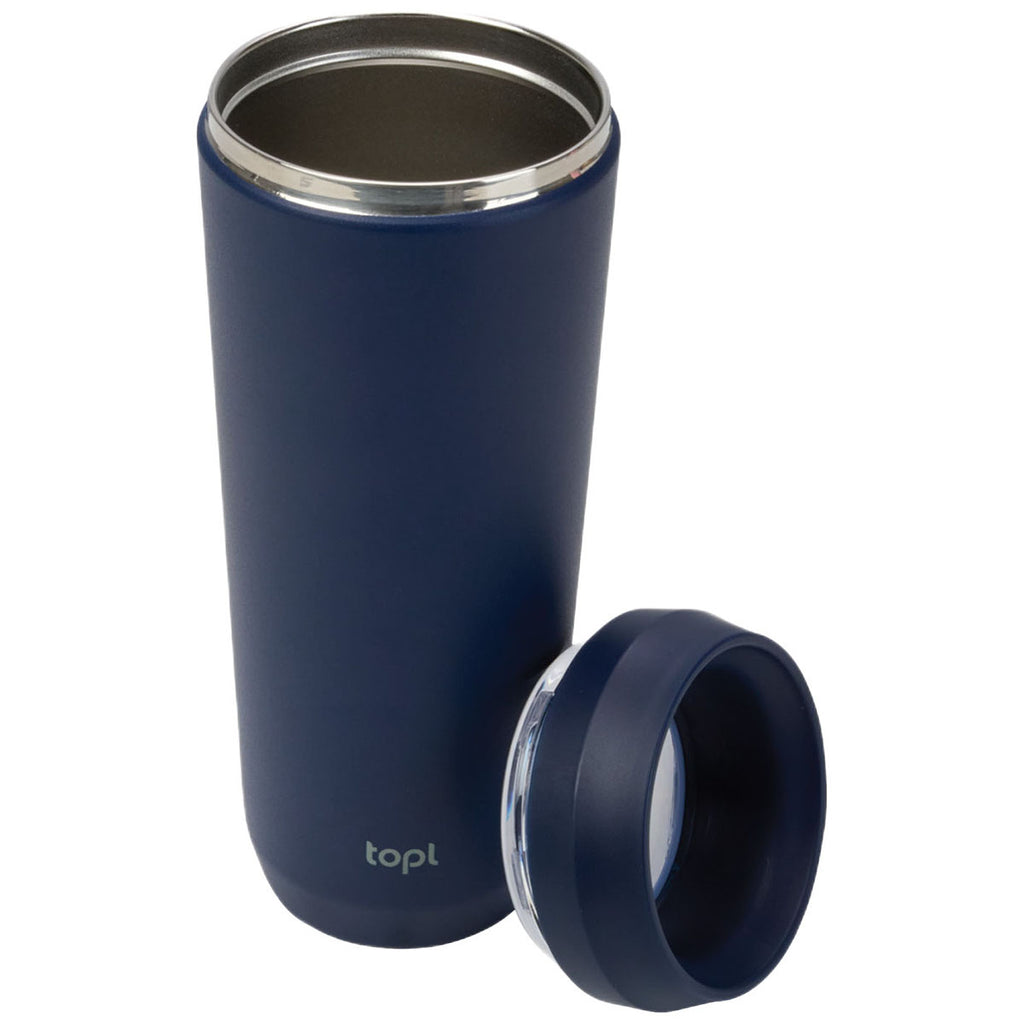 TOPL Navy 20 oz. Double Wall, Recycled Stainless Steel 360° Tumbler