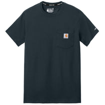 Carhartt Men's Navy Force Short Sleeve Pocket T-Shirt