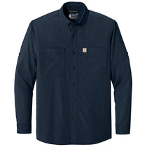 Carhartt Men's Navy Force Sun Defender Long Sleeve Shirt