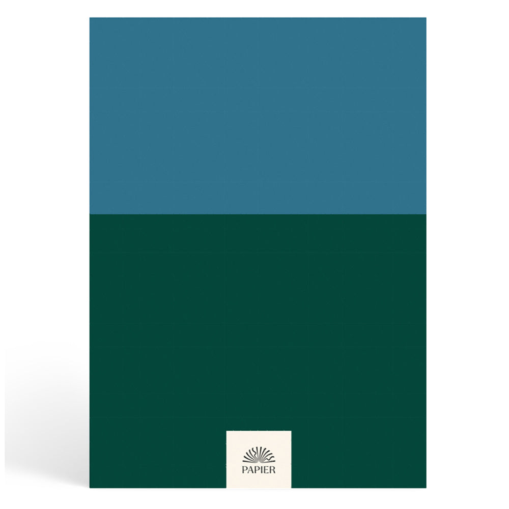 Papier Navy/Dark Green Colorblock Calendar Year Planner