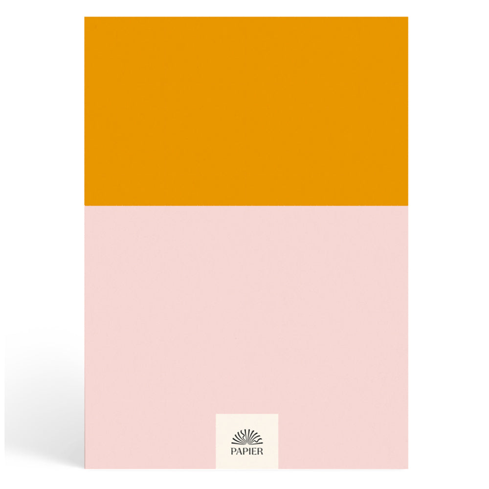 Papier Pink/Mustard Colorblock Calendar Year Planner