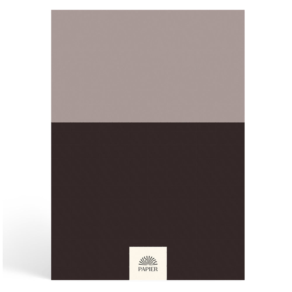 Papier Brown/Charcoal Colorblock Gratitude Journal