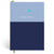 Papier Blue/Navy Colorblock Plain Notebook