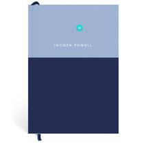 Papier Blue/Navy Colorblock Recipe Journal