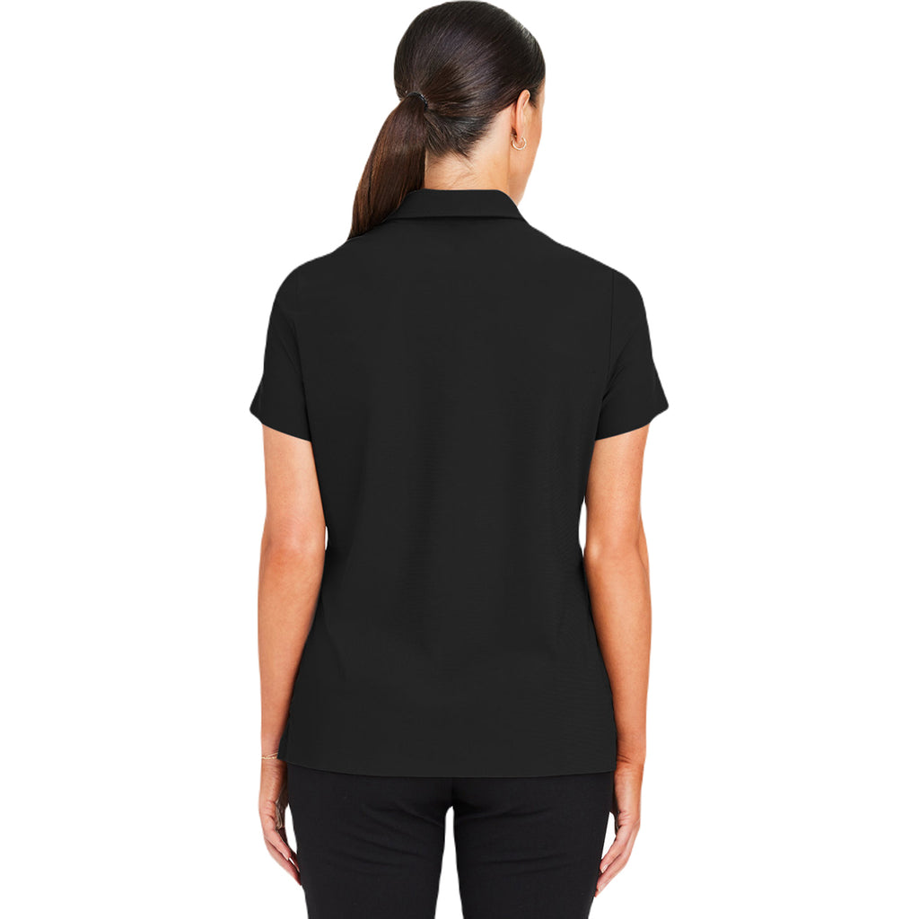 Devon & Jones Women's Black CrownLux Performance Windsor Welded Polo