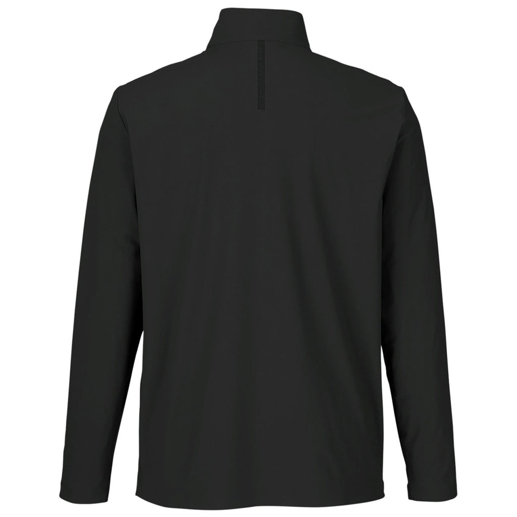 Devon & Jones Men's Black CrownLux Performance Windsor Welded Quarter-Zip