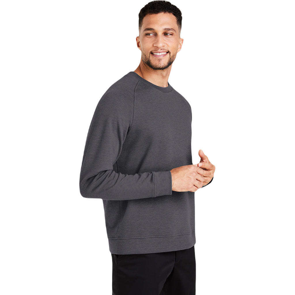 Devon & Jones Men's Black Melange Charleston Pullover