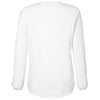 Devon & Jones Women's White Raleigh Half-Placket Knit Top