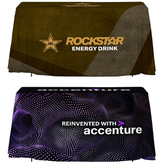 SnugZ White - Dye-Sub Full Bleed Drape 4ft Table Cloth