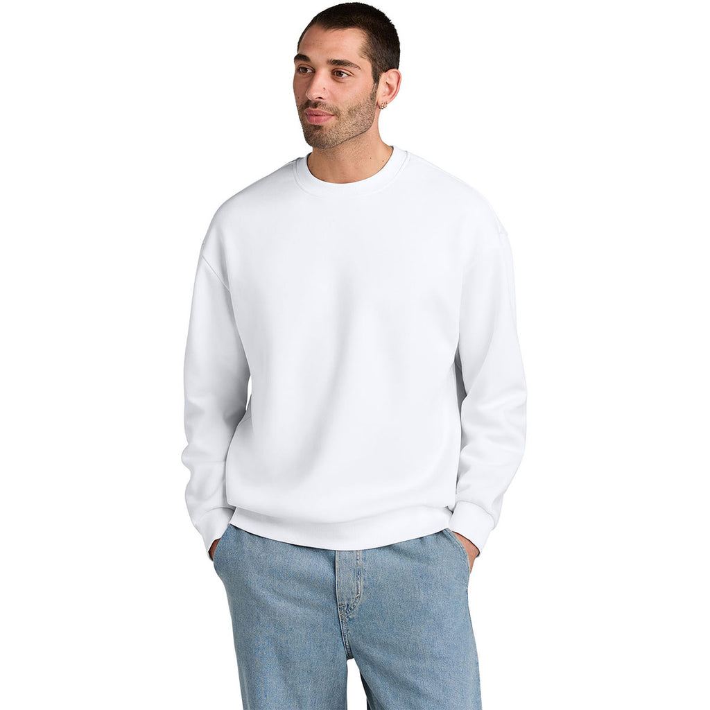 District Men's White V.I.T. Heavyweight Fleece Crew