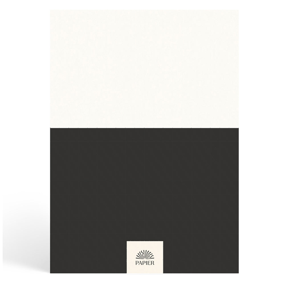 Papier Ink Black Demi Plain Notebook