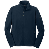 Eddie Bauer Men's Navy Full-Zip Microfleece Jacket