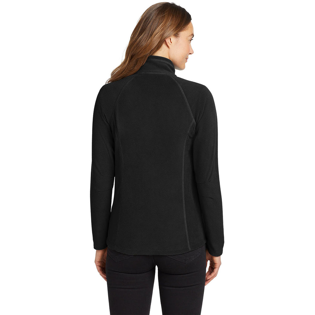 Eddie Bauer Women's Black Full-Zip Microfleece Jacket