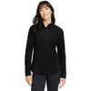 Eddie Bauer Women's Black Half Zip Microfleece Jacket