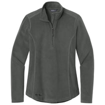Eddie Bauer Women's Grey Steel Half Zip Microfleece Jacket