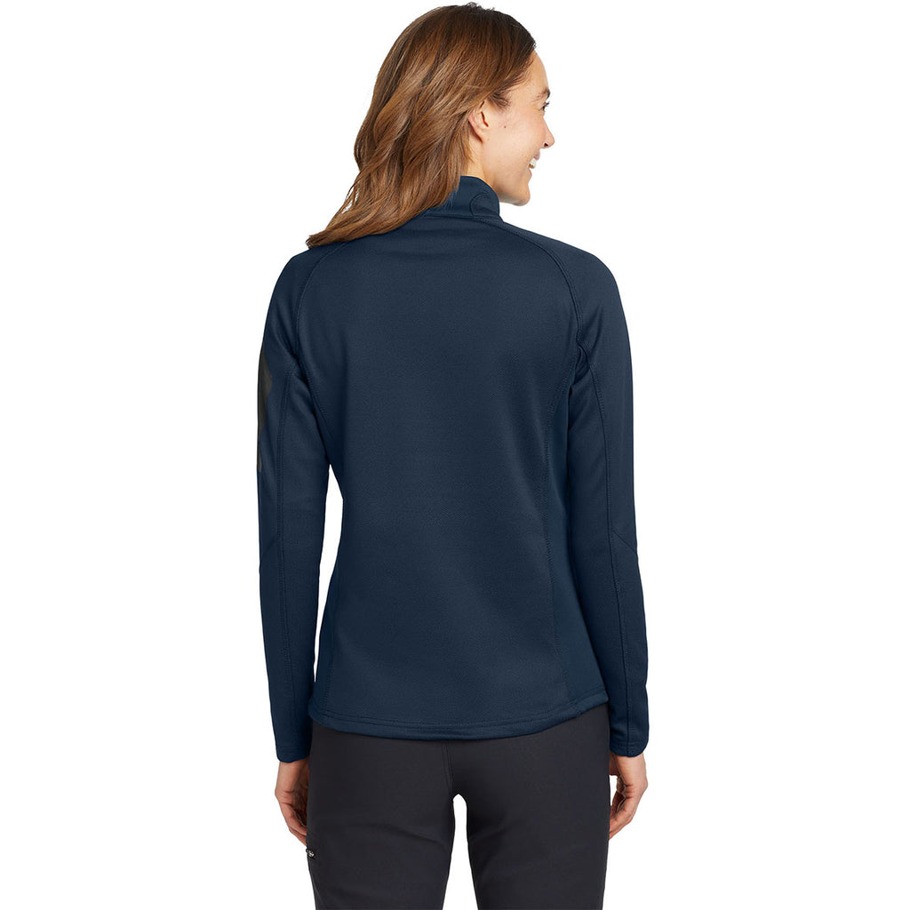 Eddie Bauer Women's River Blue Half Zip Performance Fleece Jacket