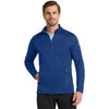 Eddie Bauer Men's Cobalt Blue Smooth Fleece Base Layer Full-Zip