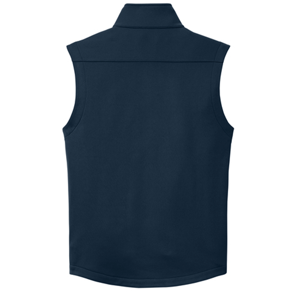 Eddie Bauer Men's River Blue Navy Smooth Mid Layer Fleece Vest
