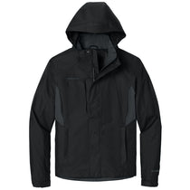 Eddie Bauer Men's Black/Steel Grey Rain Jacket