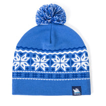 Pop Promos Blue Shades Fair Isle Knit Beanie