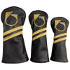 Vintage Black Embroidered Head Cover Set