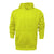 BAW Men's Neon Yellow Pullover Fleece Hooded