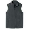 Port Authority Men's Grey Steel C-FREE Fleece Vest