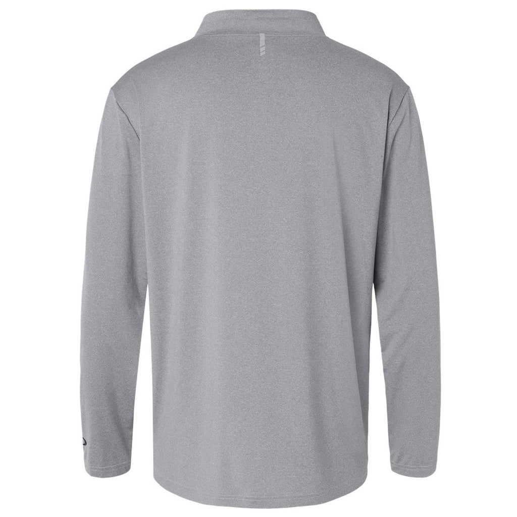 Oakley Men's New Granite Heather Team Issue Podium Quarter-Zip Pullover