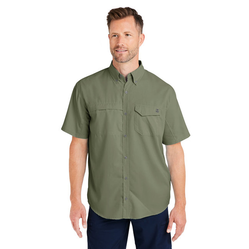 HUK Men's Moss Tide Point Short Sleeve Shirt