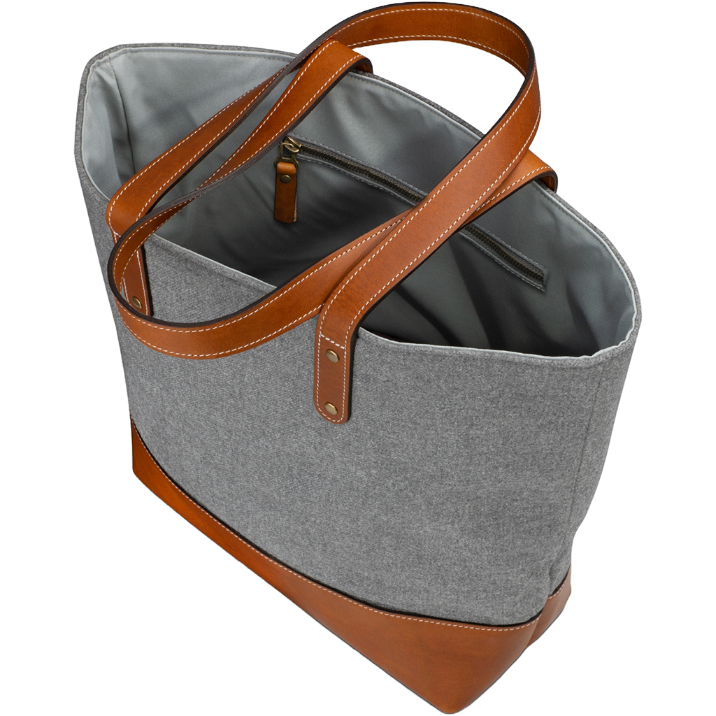 Heritage Gear Grey/Tan Wool Tote