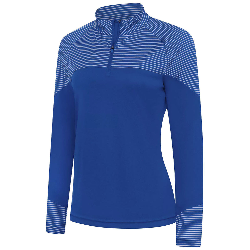 Levelwear Women's Team Royal Classic Stripes Pullover