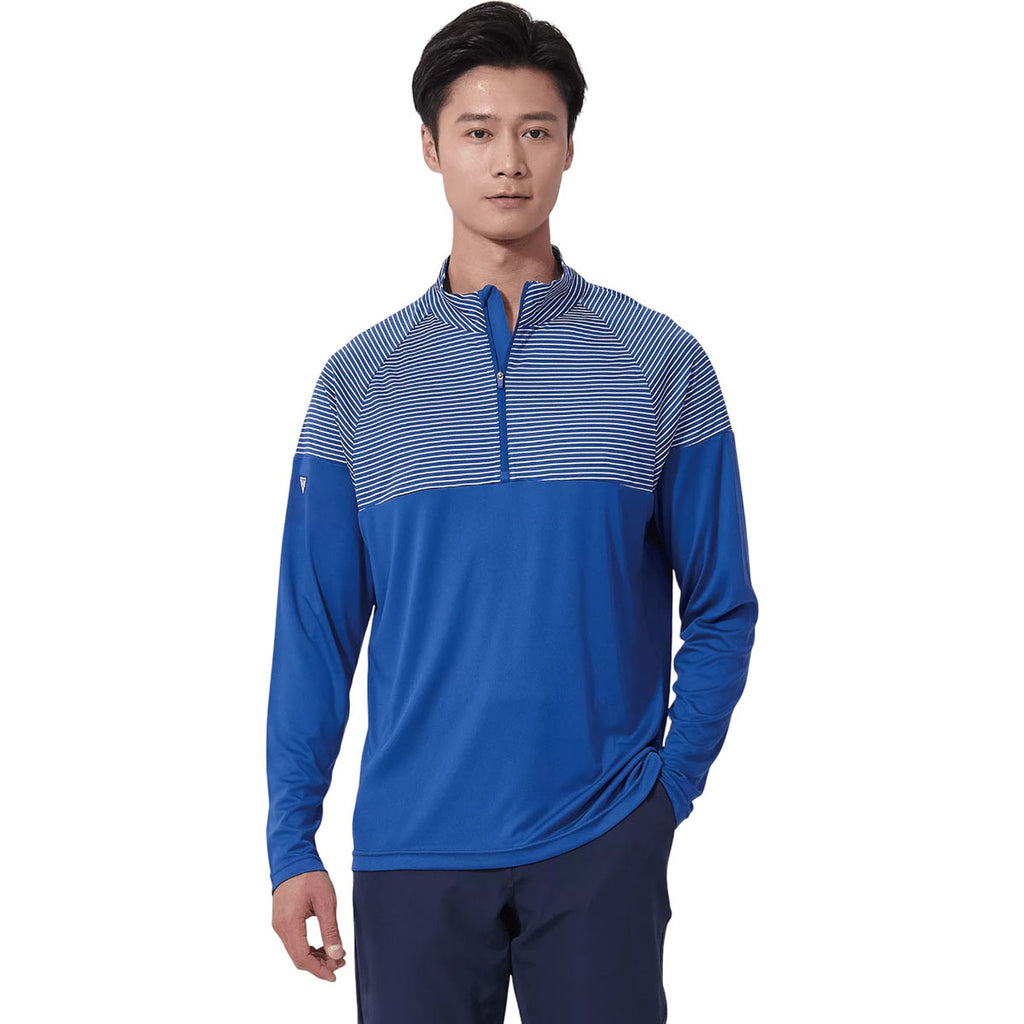 Levelwear Men's Team Royal Classic Stripes Pullover