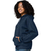 Jerzees Unisex Indigo Heather Ultimate CVC Hooded Sweatshirt