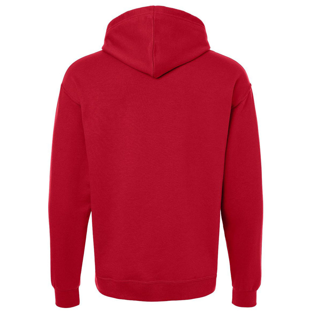 Jerzees Unisex True Red Ultimate CVC Hooded Sweatshirt