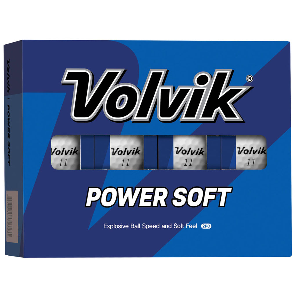 Volvik White Power Soft Golf Balls (One Dozen)