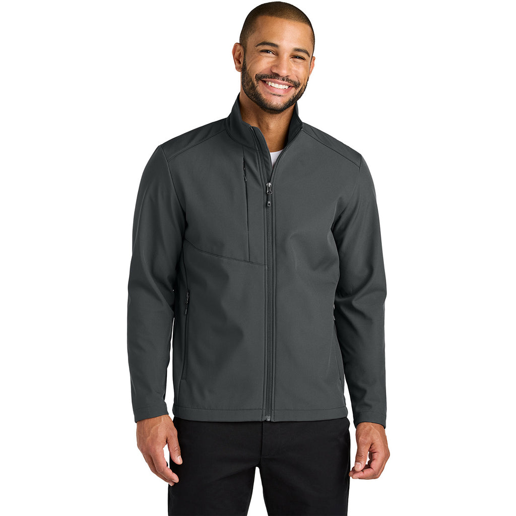 Port Authority Men's Grey Steel C-FREE Core Soft Shell