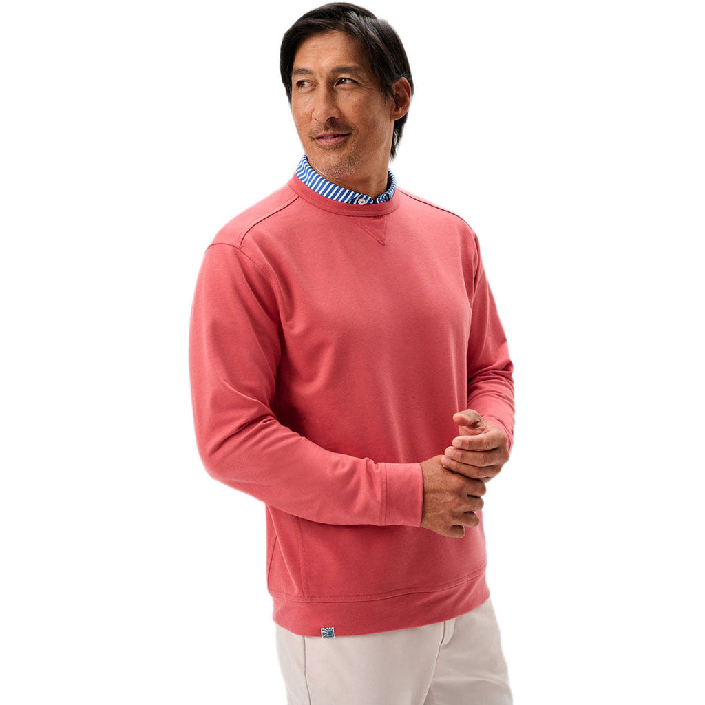 Johnnie-O Men's Cherry Pie Willard Drirelease Crewneck Sweatshirt