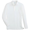 Johnnie-O Men's White Swing Long Sleeve Featherweight Performance Polo