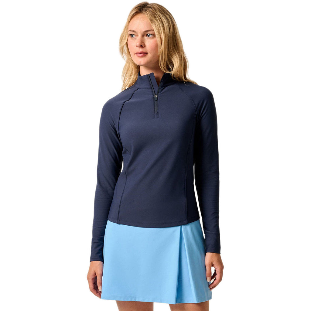 Johnnie-O Women's Navy Jasmine Performance 1/4 Zip