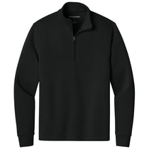 Port Authority Men's Deep Black Wearever Signature Double Pique 1/4-Zip