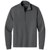 Port Authority Men's Storm Grey Wearever Signature Double Pique 1/4-Zip