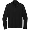 Port Authority Men's Deep Black Microterry 1/4-Zip Pullover