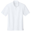 Port Authority Men's White Dry Zone Stain-Release Grid Polo