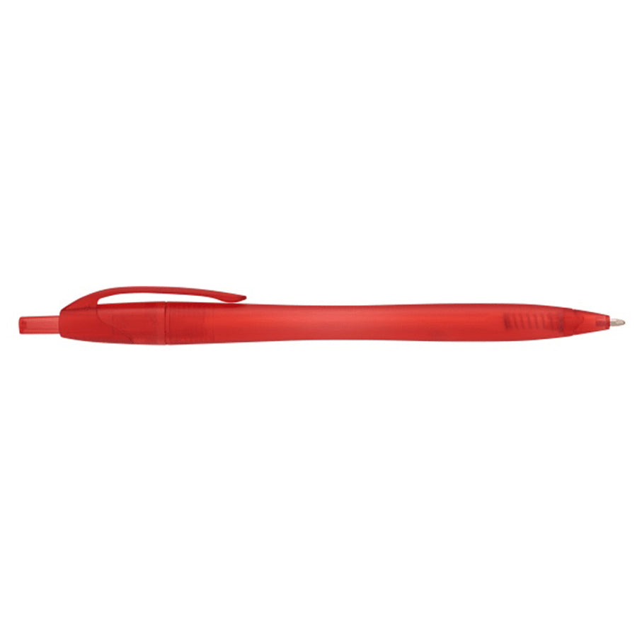 Bullet Translucent Red Cougar Retractable Ballpoint Pen