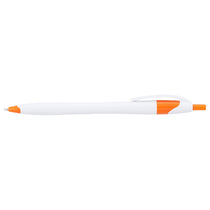 Bullet White w/Orange Trim Cougar Retractable Ballpoint Pen