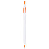 Bullet White w/Orange Trim Cougar Retractable Ballpoint Pen