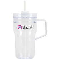 Logomark White Elliott 20 oz. Clear AS Travel Mug